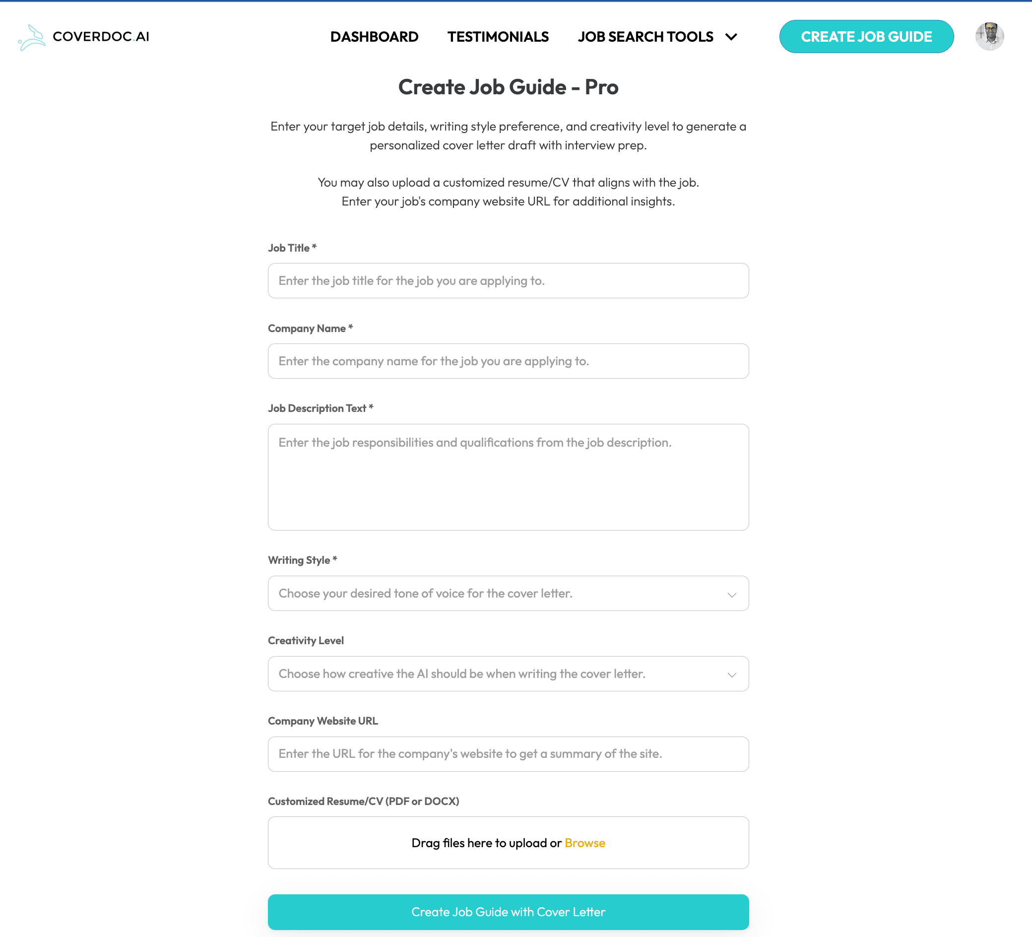CoverDoc screenshot 1