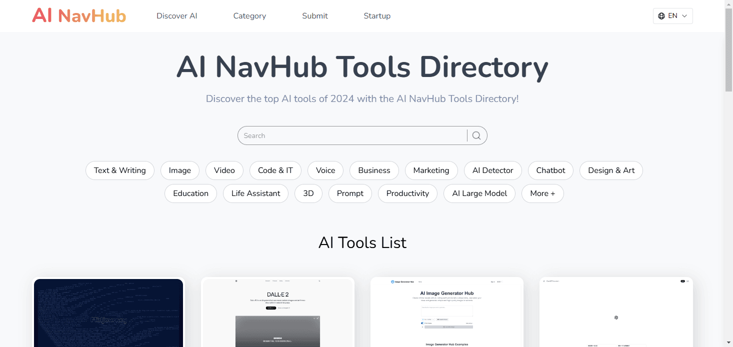 AI NavHub Tools Directory screenshot 1