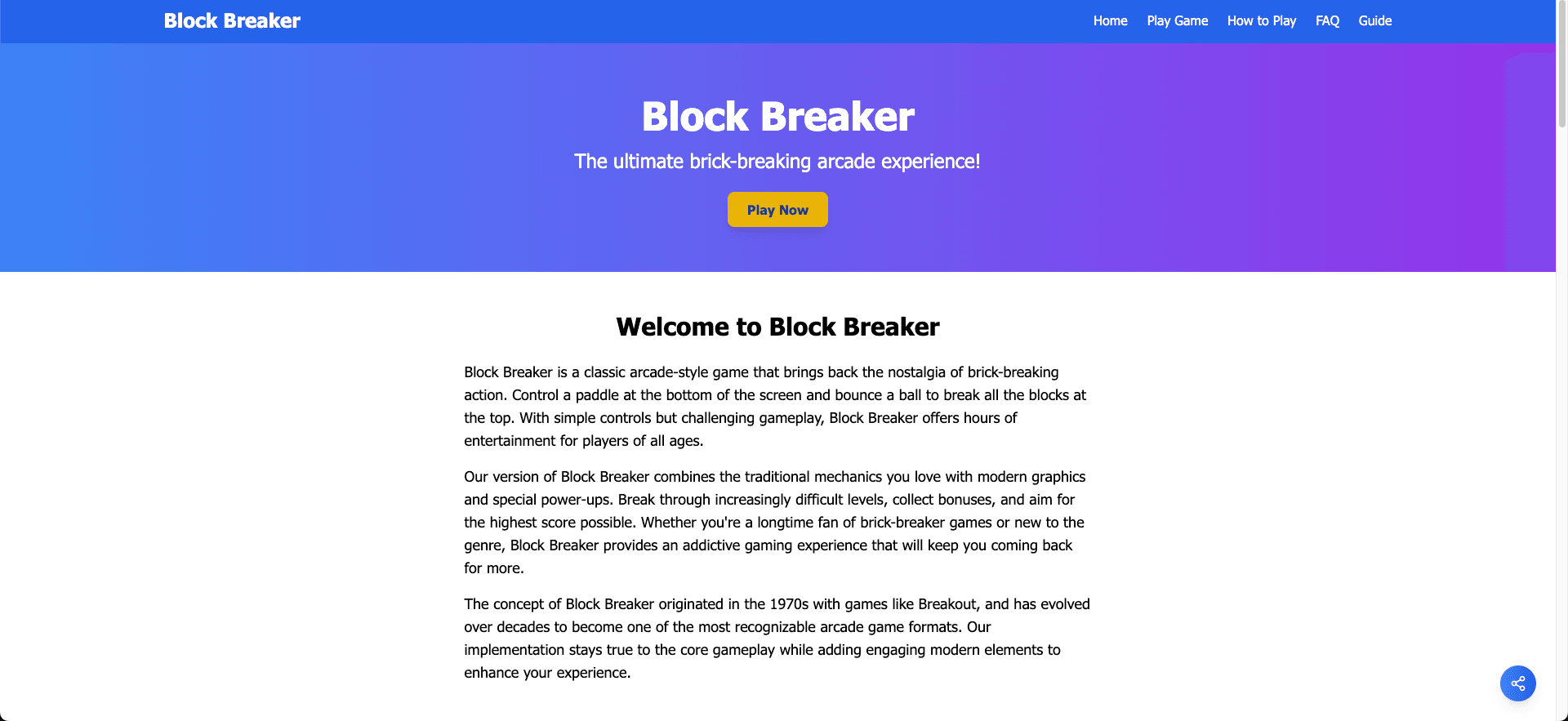 Block Breaker screenshot 1