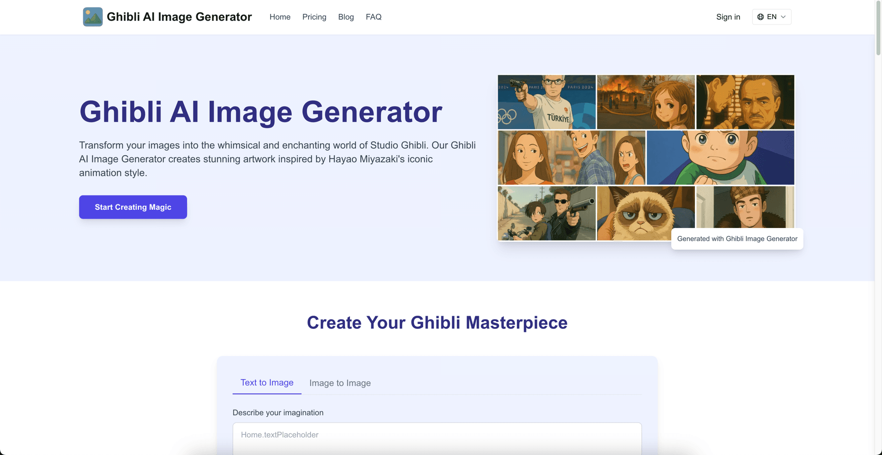 Ghibli AI Image Generator screenshot 1