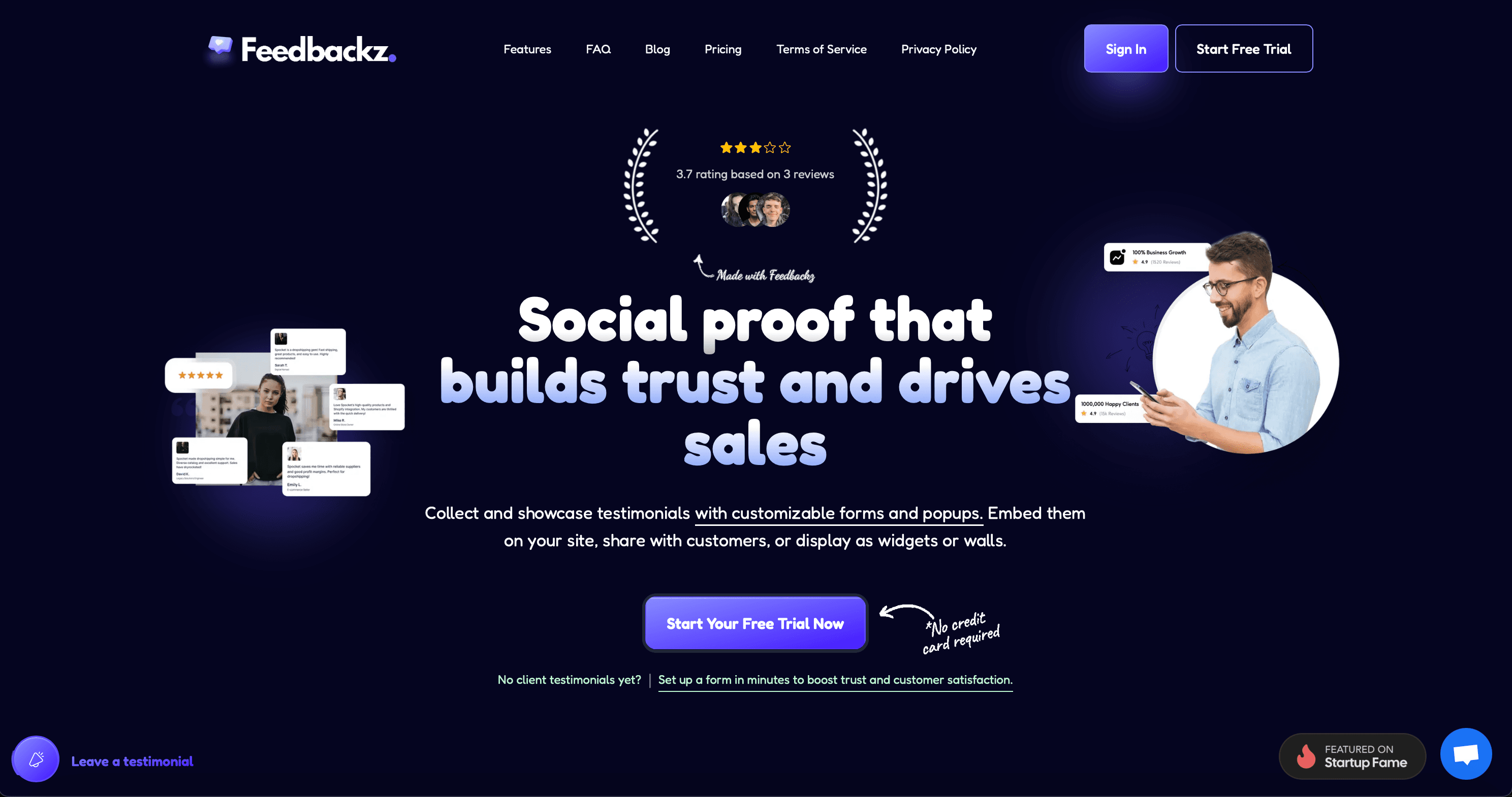 Feedbackz screenshot 1