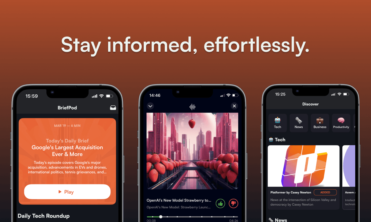 BriefPod screenshot 1