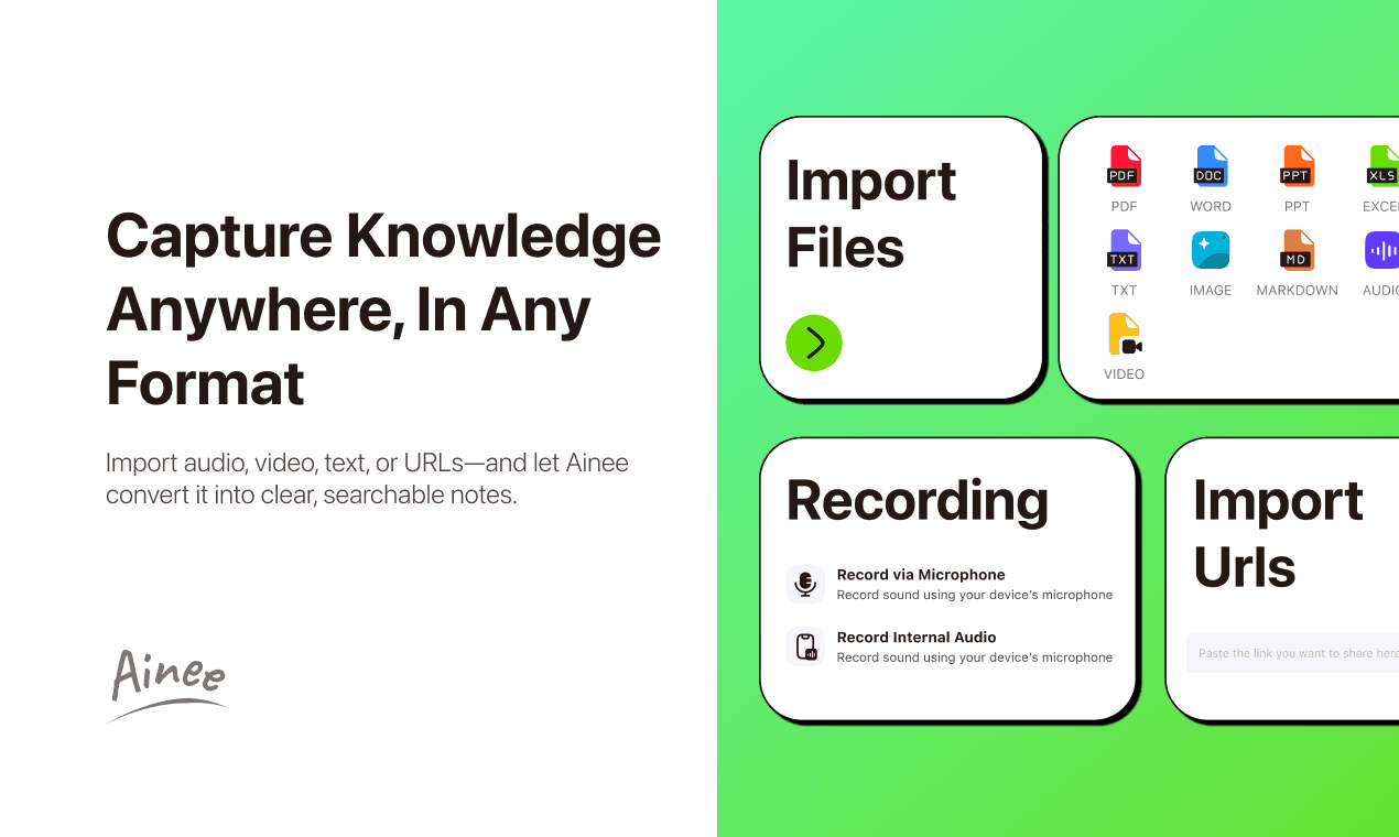Ainee - AI Notetaking and Learning Companion screenshot 1