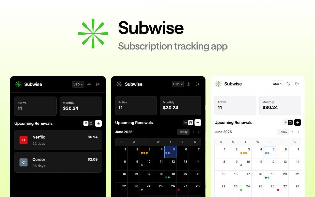 Subwise screenshot 1