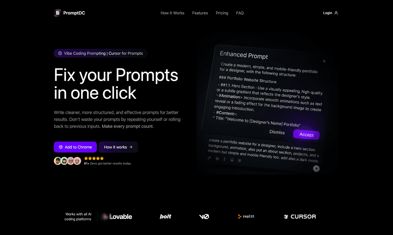 PromptDC - Cursor for Prompts screenshot 1