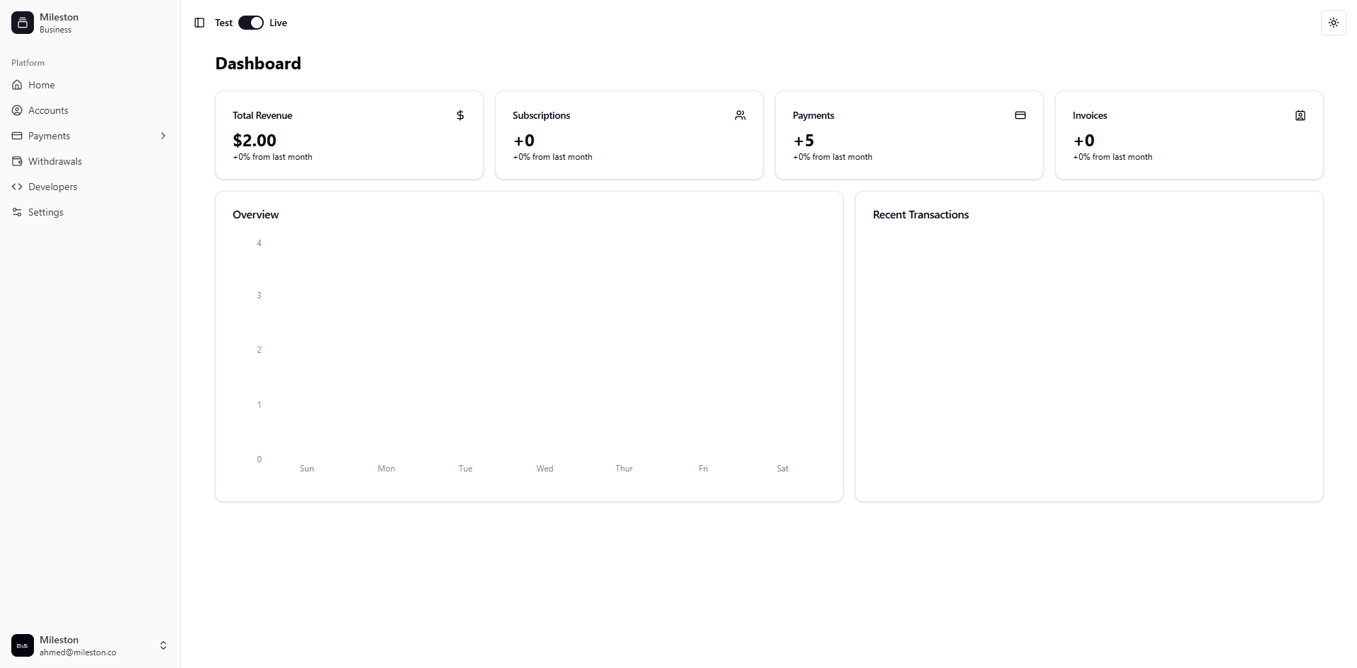 Mileston screenshot 1